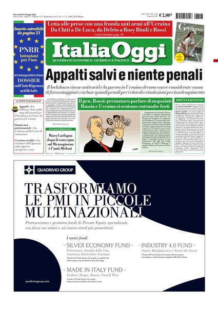 Italia oggi : quotidiano di economia finanza e politica